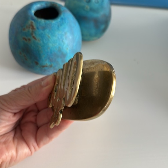 Brass ‘At Once'  Vintage Desk Accessory Clip - Picture 5 of 6